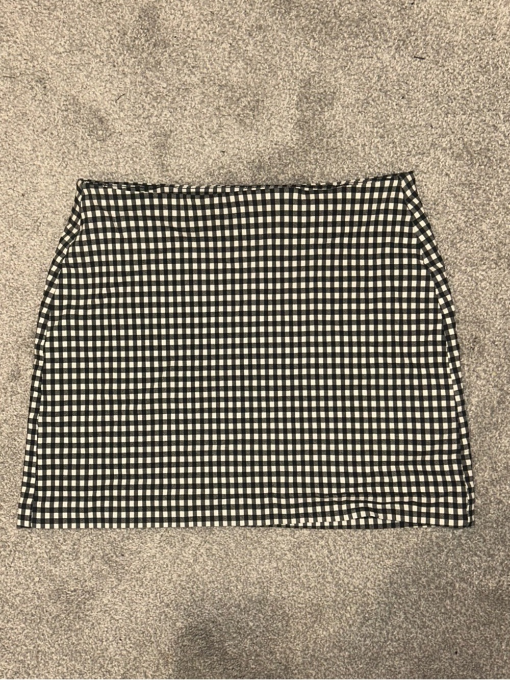 Jules & Leopold Black and White Gingham Mini Skirt
